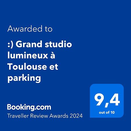 :) Grand studio lumineux à Toulouse et parking Esterno foto