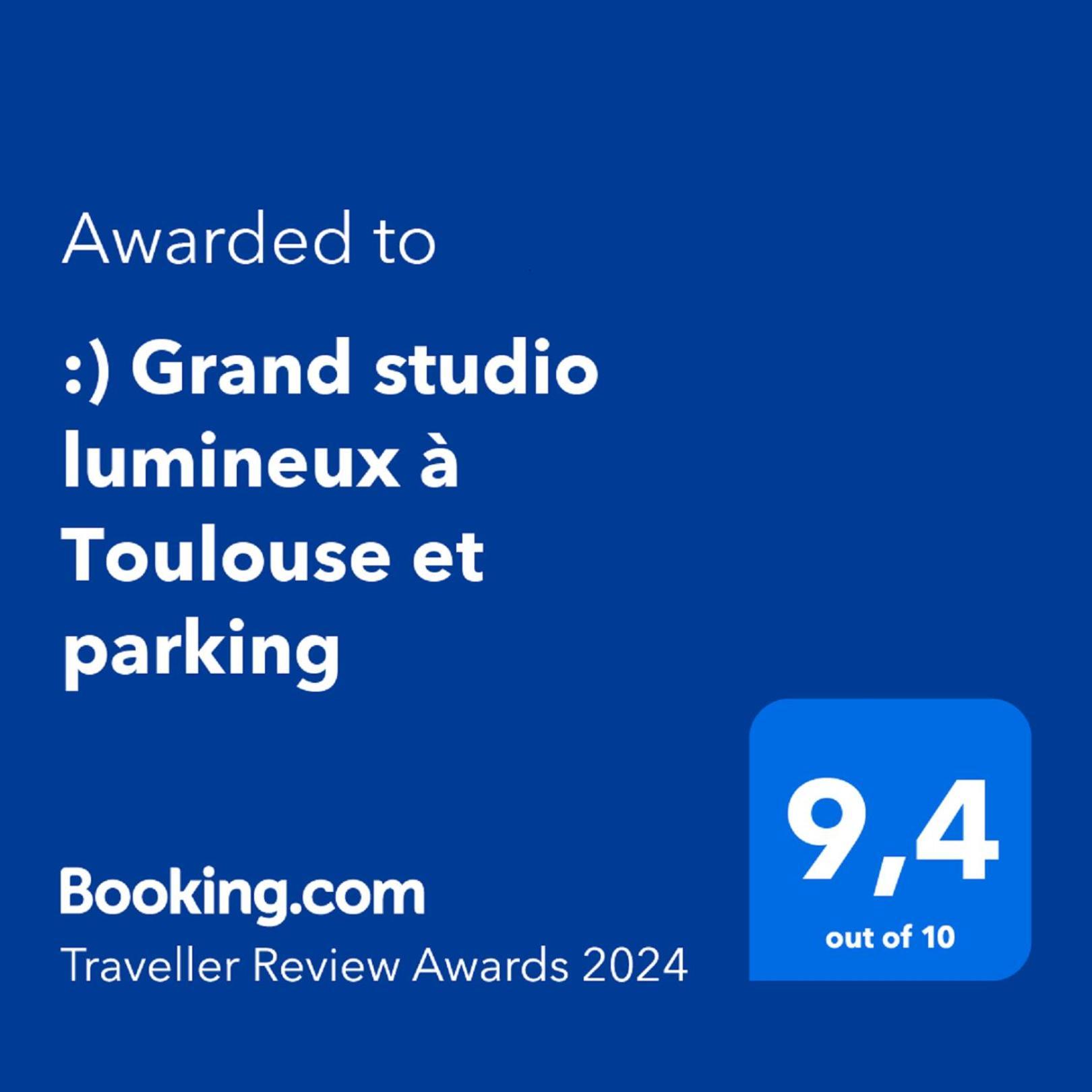 :) Grand studio lumineux à Toulouse et parking Esterno foto